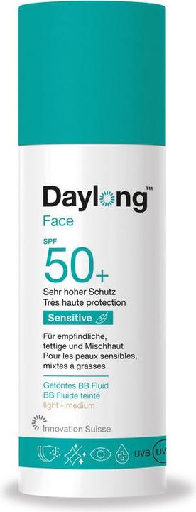 Daylong Fluido viso sensibile SPF 50+ (Crema solare viso, SPF 50+, 50 ml, 97 g)