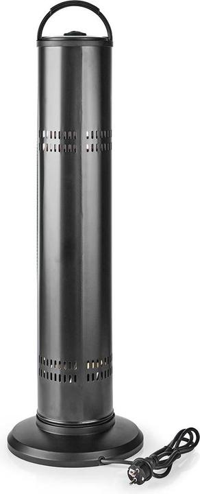 Actual product image Nedis HTPA20EBK black radiant heater (1200 W)