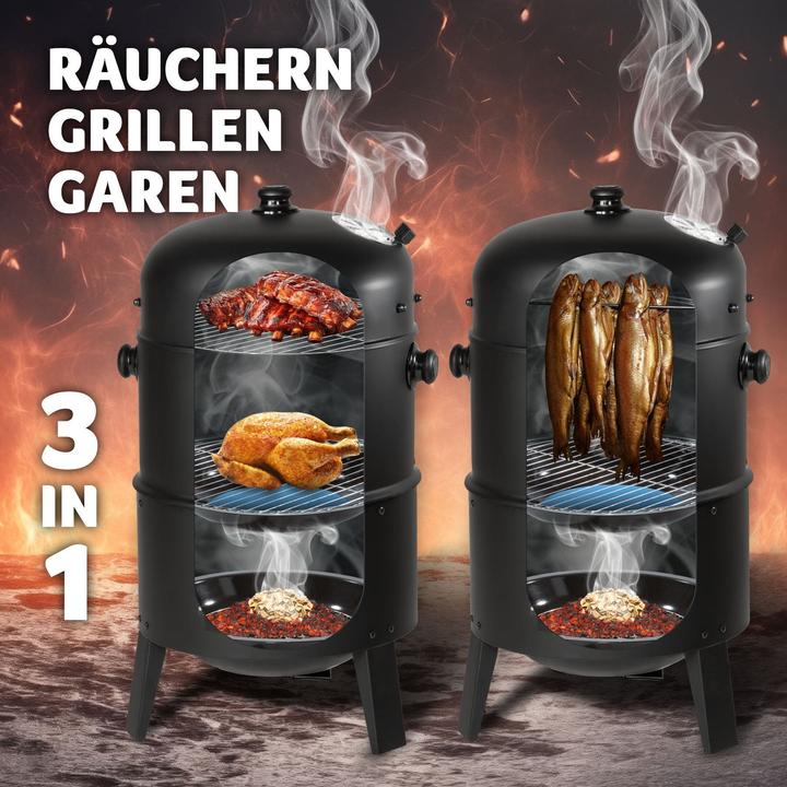 Image du produit tectake Barbecue 3 en 1 (37 cm)