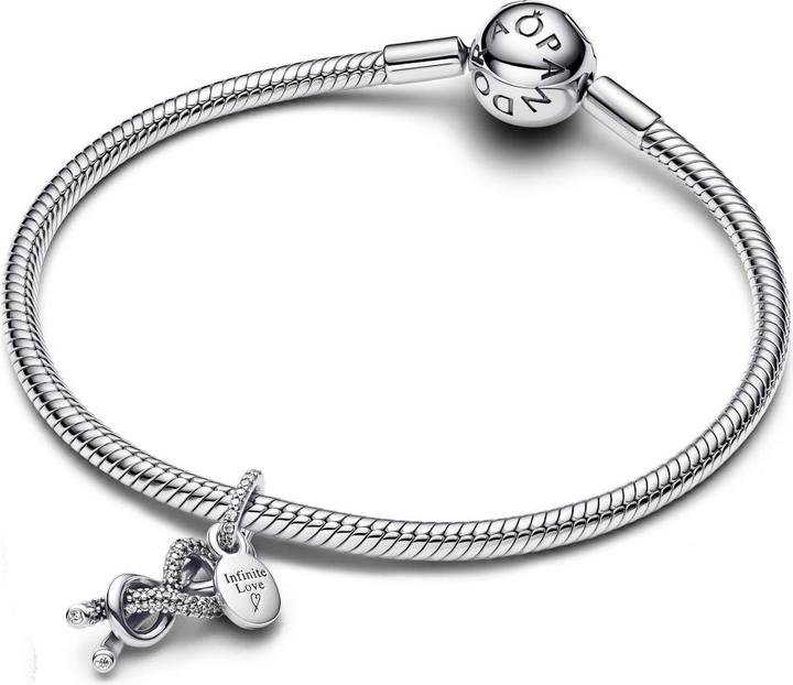Image du produit Pandora Charm pendentif noeud infini pavé (Argent massif)