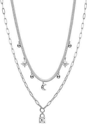 Brosway Double steel necklace with pendants Chant BAH47