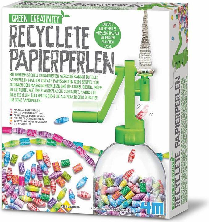 Actual product image 4M Recycled paper beads - Green Creativity