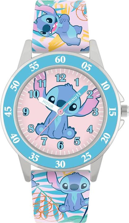 Disney Accutime Lernuhr Stitch (Analoguhr, 30 mm)
