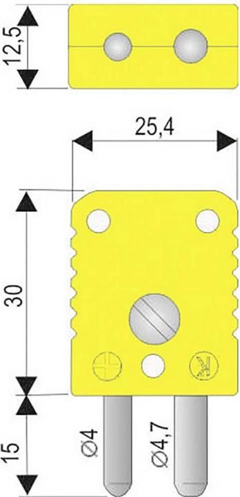 Actual product image B+B Thermo-Technik Standard thermocouple connectors