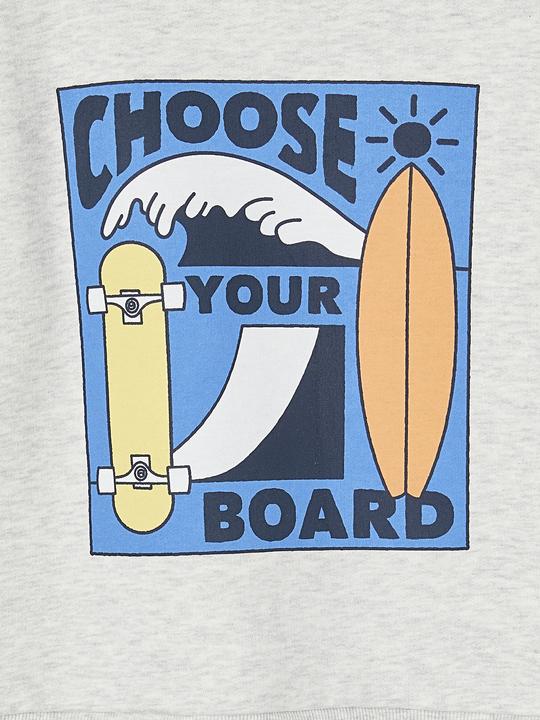 Produktbild Vertbaudet Jungen Sweatshirt mit grossem Skater-Motiv, Recycling-Polyester (158)