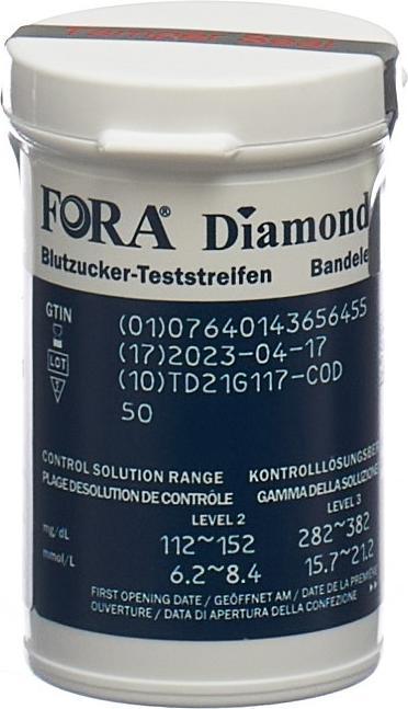 Actual product image Fora Diamond Teststreifen (Test strips)
