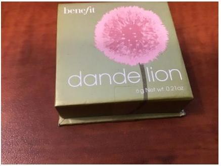 Actual product image BeneFit Cosmetics Dandelion Brightening Blush (Baby pink)