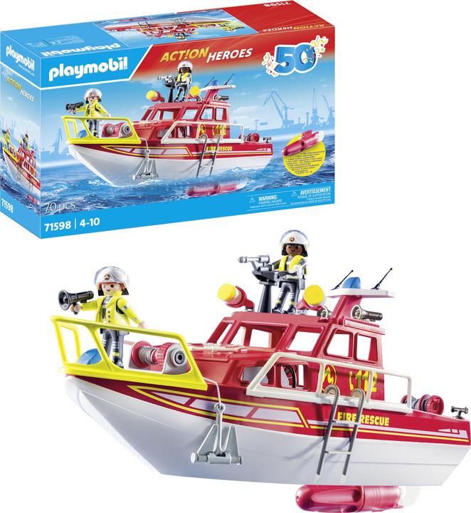 Actual product image Playmobil Fire boat (71598, Playmobil City Action)