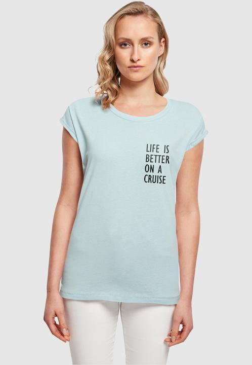 Produktbild Merchcode Ladies Life Is Better Extended Shoulder Tee - 113659 (L)