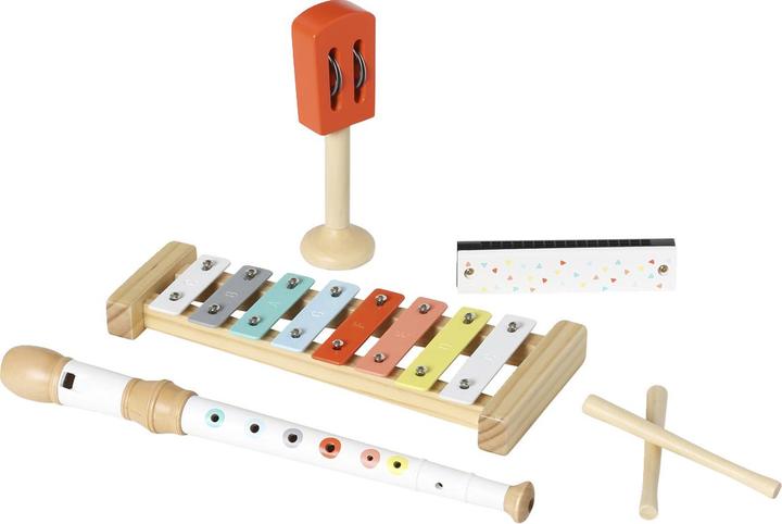 Produktbild Vertbaudet 4-teiliges Set Kinder Musikinstrumente, Holz FSC®