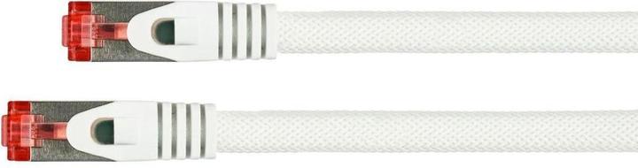 Produktbild Kabelmeister RNS® Patchkabel mit Rastnasenschutz und Nylongeflecht, Cat. 6, S/FTP, PiMF, PVC, 250MHz, weiss, 30m (S/FTP, 30 m)