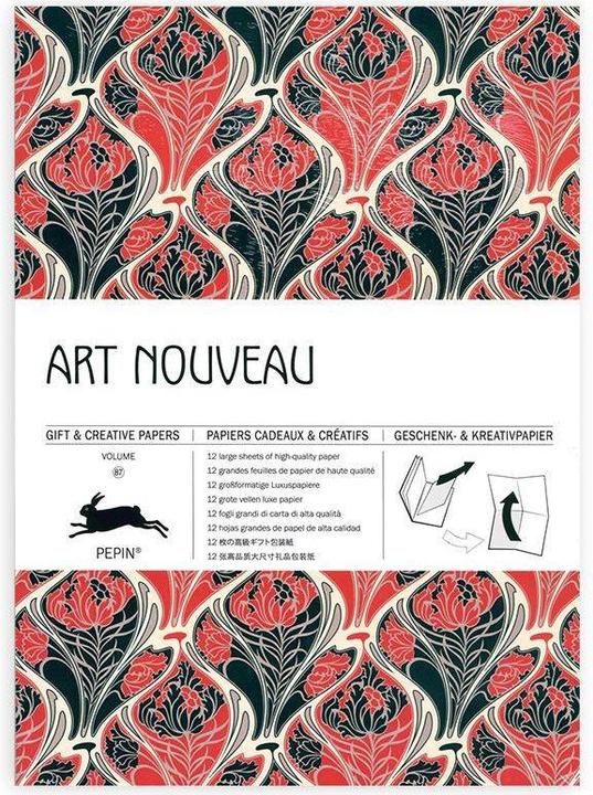 Actual product image Art Nouveau (Wrapping paper, 12 x)