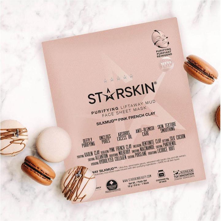 Actual product image Starskin - Silkmud French Pink Clay Clarifying Mask (1 ml)