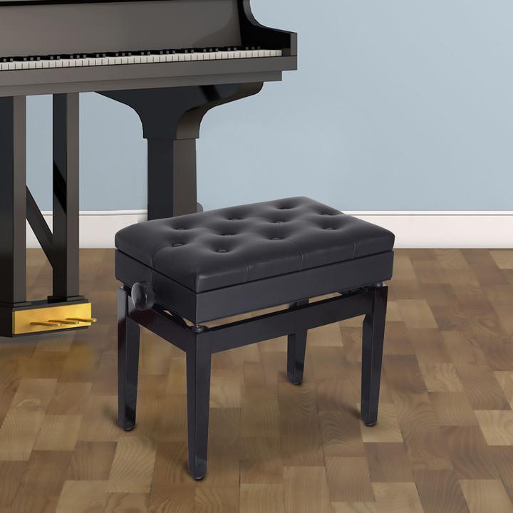Image du produit Homcom Tabouret de piano réglable en hauteur (Chaise de musicien)