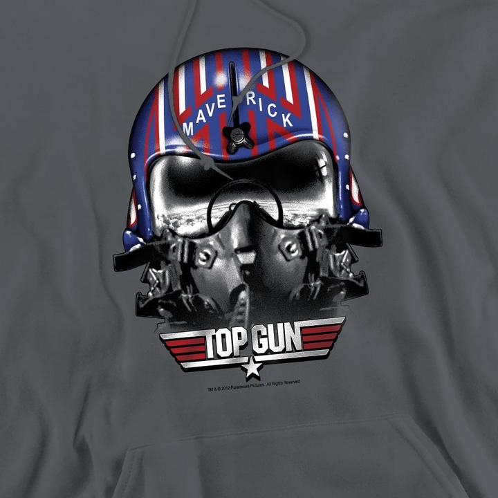 Immagine prodotto Top Gun Maverick Felpa con Cappuccio Casco Uomo (L)