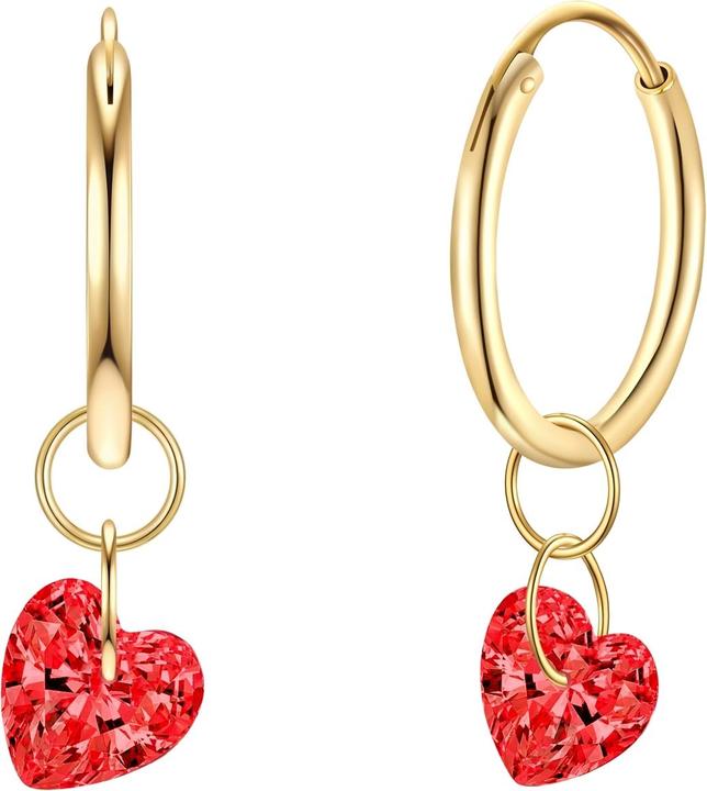 Actual product image Rafaela Donata Ladies earrings heart sterling silver - 35428 (Sterling Silver)