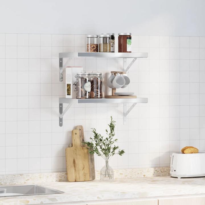 Actual product image VidaXL Wall shelves 2 pcs. 50 x 30 cm Noble (50 x 30 x 3 cm)