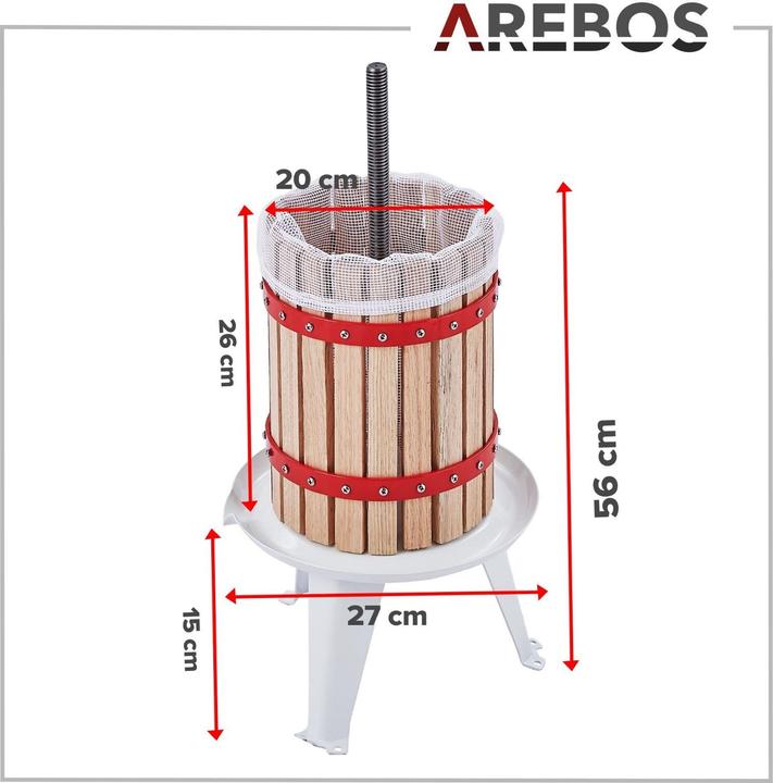 Actual product image Arebos Obstpresse
