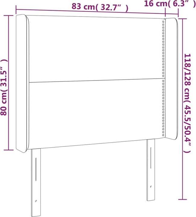 Produktbild VidaXL Maralda (83 x 16 x 128 cm)