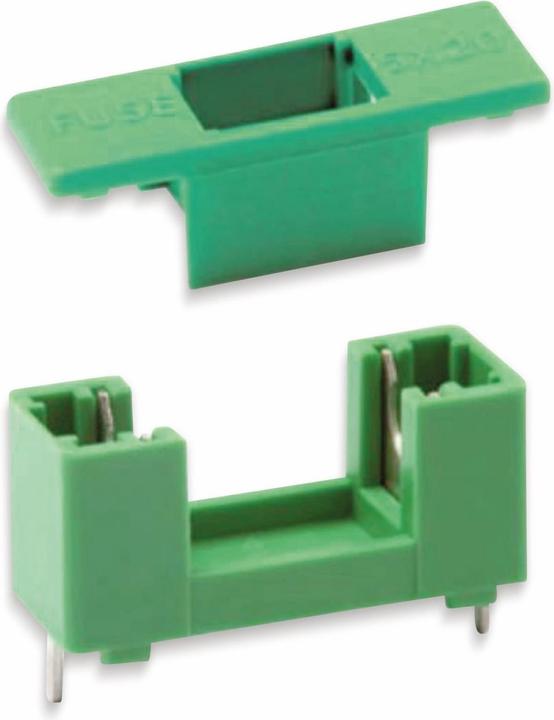 ESKA 506.000 G-fuse holder with cap for 5x20mm PCB mounting, 6.3A, 250V (6.30 A)