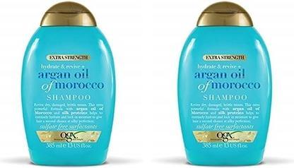 Actual product image Ogx HYDRATE & REPAIR extra strength hair shampoo argan oil 385 m (385 ml, Liquid shampoo)