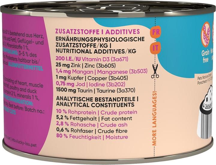 Actual product image Lucky Lou Cat wet food (Adult, 1 pcs., 244 g)