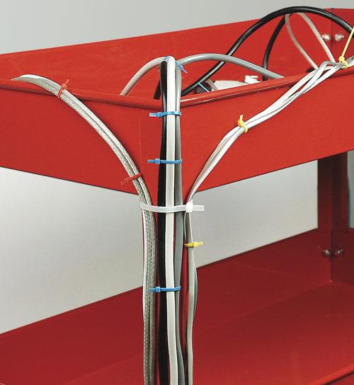 Produktbild Mannesmann Kabelbinder-Set, 300-teilig in einer Runddose, Masse: (B)210 x (T)72 x (H)72 mm (72 mm, 300 Stk.)