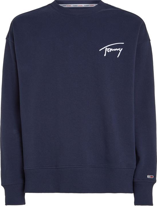 Immagine prodotto Tommy Hilfiger Felpa uomo TJM Tommy Signature Crew, Twilight Navy, L (L)