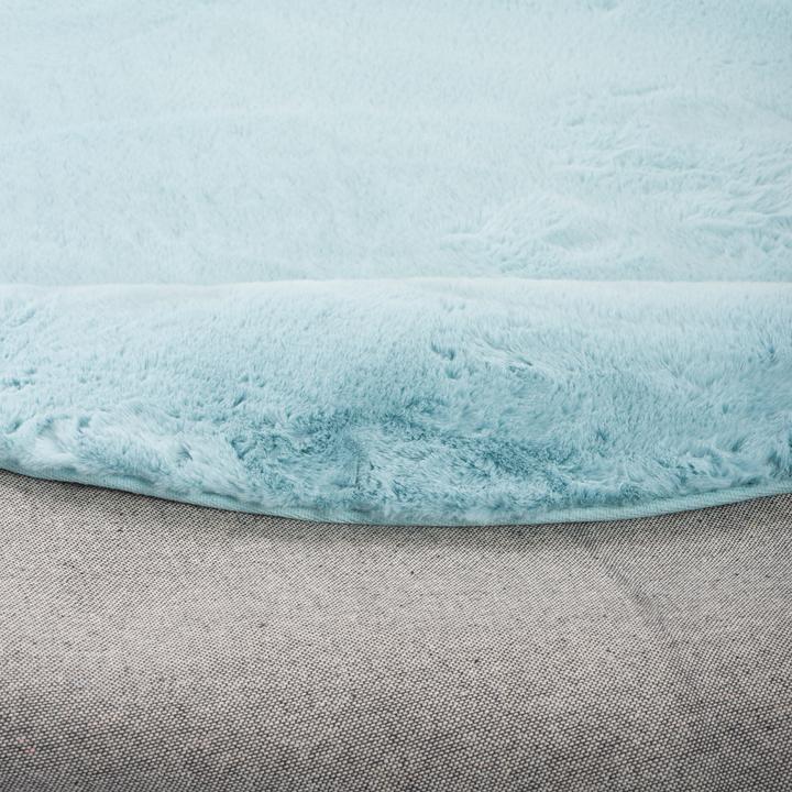 Actual product image Pergamon Luxury Super Soft Fur Rug Plush Round (Ø 80 cm)
