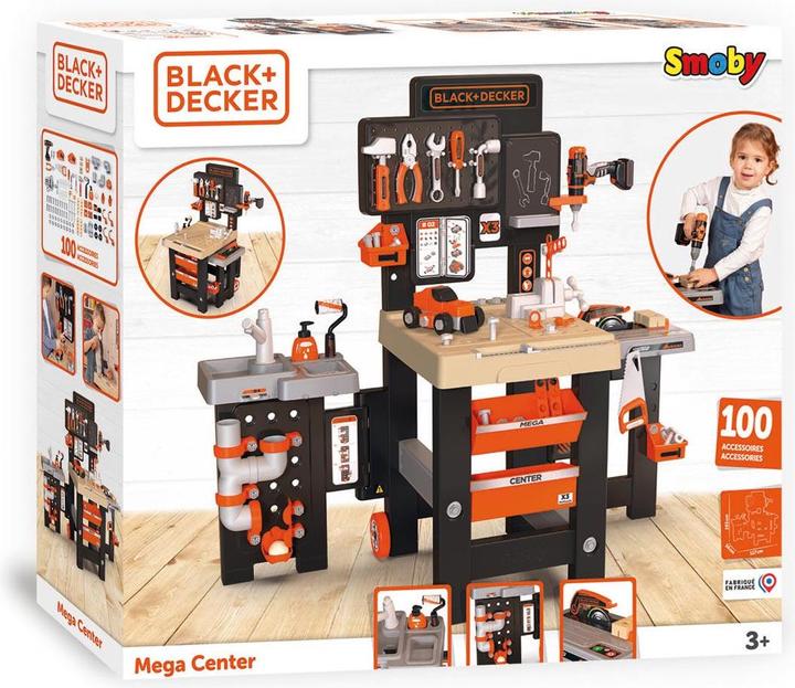 Productafbeelding Smoby Black+Decker Mega Werkbank Centrum 7600360726