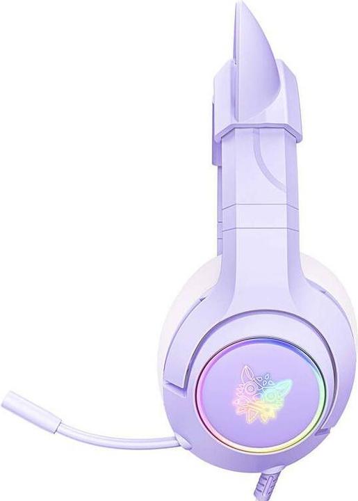 Actual product image Onikuma Headset K9 Cat-Ear purple