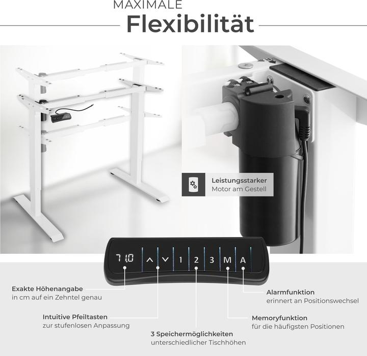 Image du produit tectake Bureau assis debout