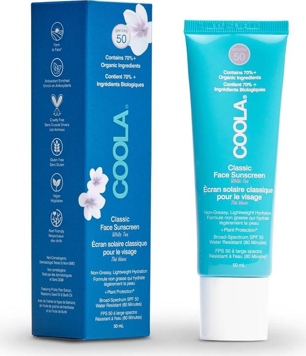 Produktbild Coola Suncare Classic Lotion White Tea (Sonnencreme Gesicht, SPF 50, 50 ml, 50 g)