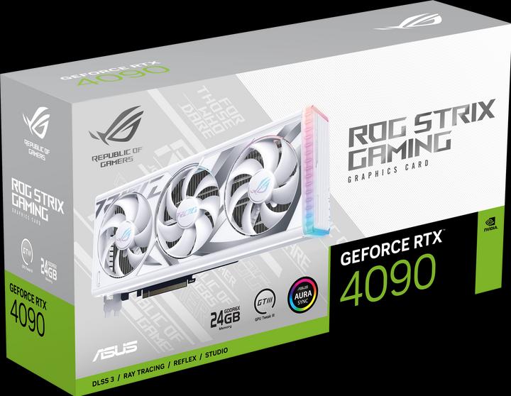 Image du produit ASUS ROG-STRIX-RTX4090-24G-WHITE,HDMI,DP,Active (24 Go)