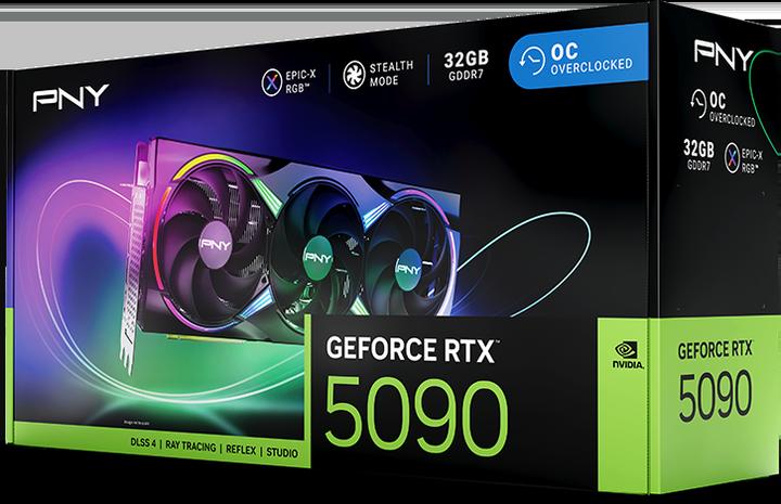 Productafbeelding PNY Geforce Rtx 5090 32gb Argb Gaming Overclocked Triple (32 GB)