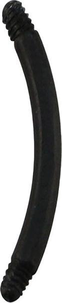 Image du produit Star Piercing Micro tige de banane noire (sans laiton, Bioflex)