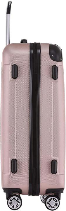 Actual product image Beibye Twin Wheels 3pcs Travel Case Pink Gold Colours (M (50 - 90l), L (90 - 115l), XL (from 140l))