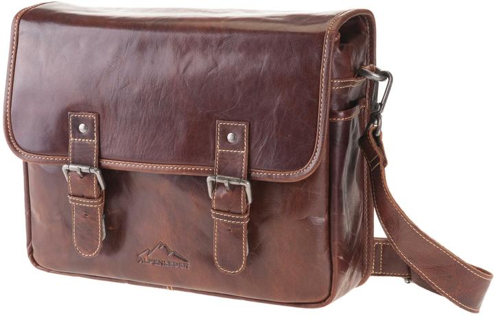 Alpenleder Kameratasche Reporter (Kamera Schultertasche, 12.18 l)
