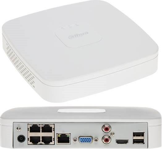 Dahua NET VIDEO RECORDER 4CH 4POE/NVR4104-P-EI (Network Video Recorder (NVR))