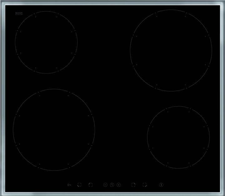 Actual product image Amica Induction hob with frame Ceramic hob SCHOTT CERAN 59 x 52 cm 4 cooking zones KMI 13314 E