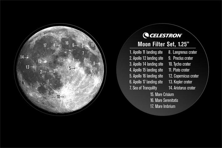 Actual product image Celestron Moon Filter Kit 4 pcs. 1.25