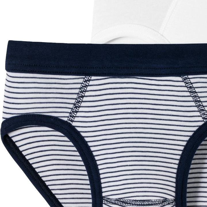 Immagine prodotto Schiesser Confezione da 6 slip sportivi da bambino in cotone organico a coste sottili (128, confezione da 6)