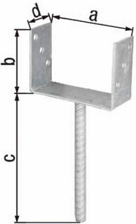 Produktbild GAH U-Pfostenträger (1 Stk.)