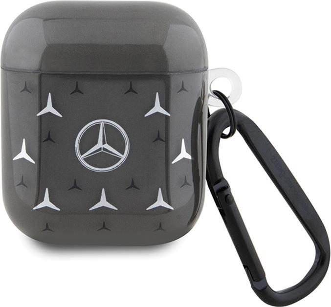 Mercedes-Benz Mercedes MEA28DPMGS AirPods 1/2 cover czarny/black Large Star Pattern (Headphone sleeve)