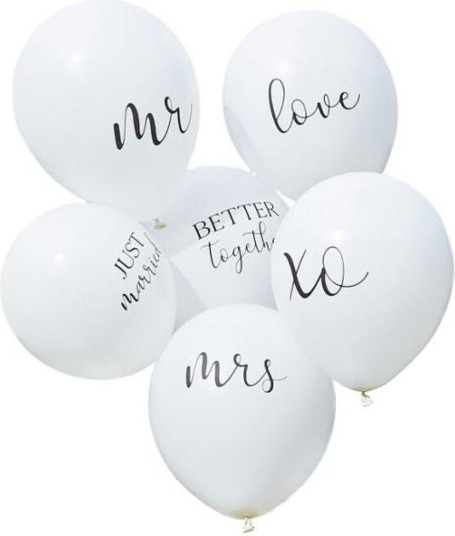 Produktbild Ginger Ray Hochzeitsballons gemischt (6 stk) (6 x)
