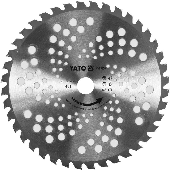 Yato Profi Sägeblatt für Motorsense 255 mm YT-85150