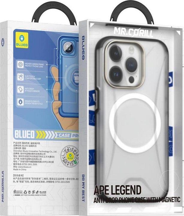Blueo Consumables! APE Legend Anti-Drop Phone Case - Apple iPhone 15 Pro Max black (Apple iPhone 15 Pro Max)