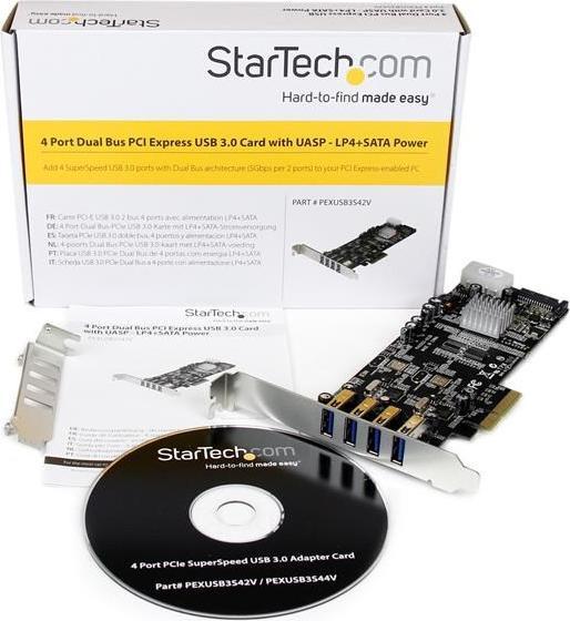 Immagine prodotto StarTech 4-Port USB 3.0 PCIe Card