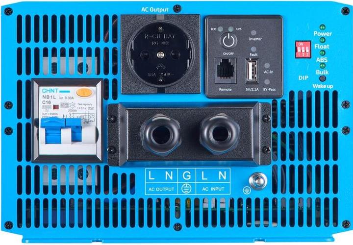 Immagine prodotto Ective CSI 25 PRO 2500W/12V inverter sinusoidale con circuito di priorità di rete e caricabatterie