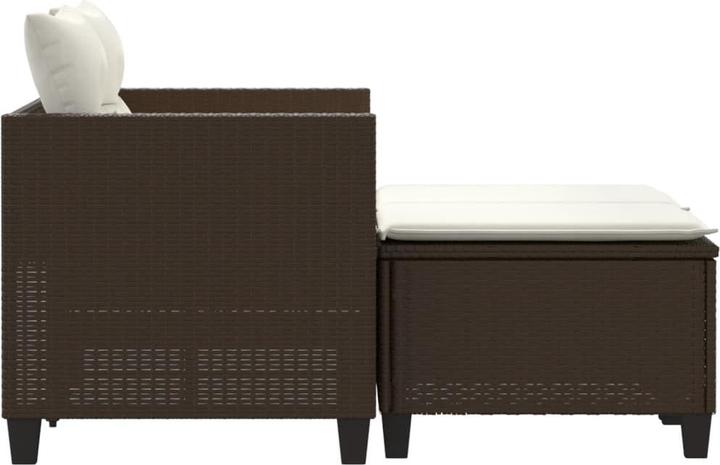 Actual product image VidaXL Garden sofa 2-seater with stools